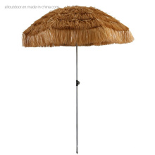 7.2FT Thatch Patio Tiki Umbrella Tropical Tiki Hut Hawaiian Umbrella Straw